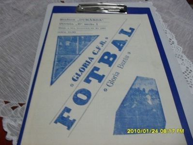 Gloria CFR Galati - Gloria Buzau 1990-1991 Program Meci