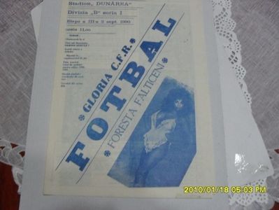 Gloria CFR Galati - Foresta Falticeni 1990-1991 Program Meci