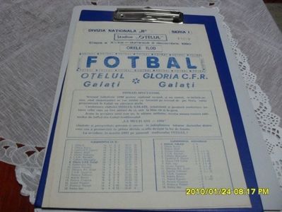 Otelul Galati - Gloria CFR Galati 1990-1991 Program Meci