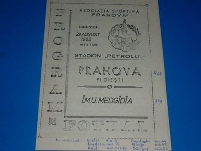 Prahova Ploiesti IMU Medgidia 1982-1983