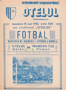 Otelul Galati 1985-1986