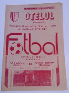 Otelul Galati 1984-1985