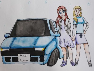 Initial D-Mako and Sayuki