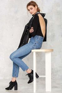 Le-Fashion-Blog-Leather-Moto-Jacket-Black-Neck-Bandana-Open-Back-Bodysuit-Levis-Cropped-High-Waisted