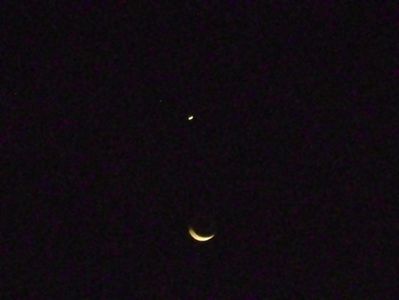 Conjunctie Luna-Venus in Leu; 18 sept 2017
