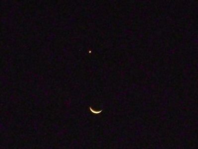 Conjunctie Luna-Venus in Leu; 18 sept. 2017
