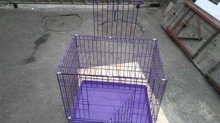 Cușca transport 154kei; Cușca transport porumbei,câini,pisici,iepuri 60x42x50 pliabila cu 2 uși
