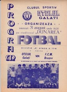 Otelul Galati - FCM Brasov 1988 Program Meci