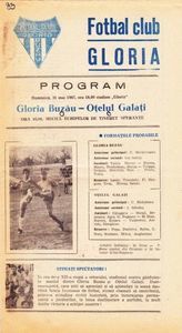 Gloria Buzau - Otelul Galati 1986 Program Meci