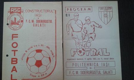 Program Meci 1982 Politehnica Galati - FCM Siderurgistul Galati 5-3