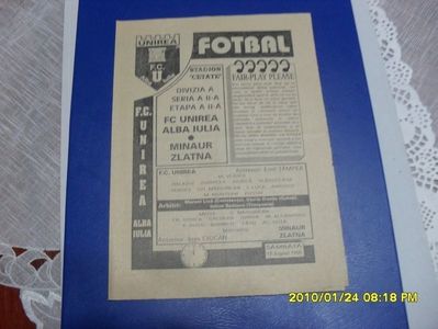 FC Unirea Alba Iulia Minaur Zlatna 1996-1997