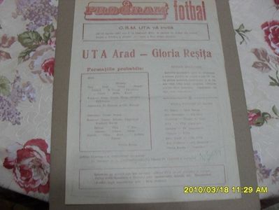 UTA Arad Gloria Resita 1992-1993