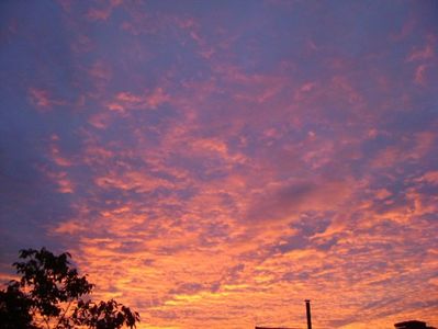 Apus de soare spectaculos; 27 sept. 2018
