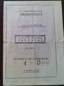 Politehnica Iasi - Gloria Buzau 1984-1985