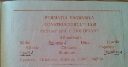 Constructorul Iasi - Laminorul Roman 1980-1981