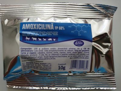 ; AMOXICILINA FP 10 G 7,5 RON
