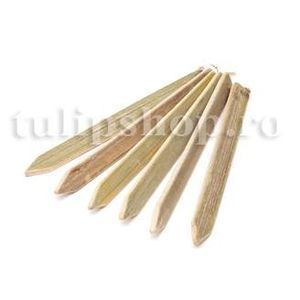 Etichete plante Bambus; Pret: 2 lei/buc. Lungime 20 cm Latime 3 cm. Etichetele pentru plante sunt facute din lemn de bambus, foarte rezistent la umezeala si nici nu va deveni casant sub actiunea soarelui.
