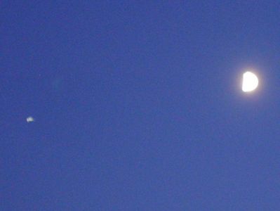 Luna in crestere in Sagetator in conjunctie cu Jupiter; 5 sept. 2019
