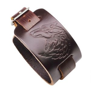 Wolf Leather Bracelet _85 de lei