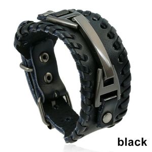 Kevlar Black Leather Bracelet_85 de lei