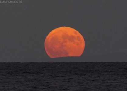 31 oct. 2020 - Full blue moon - Grecia; poza preluata de pe net
