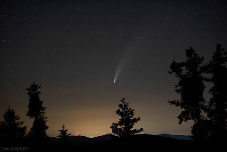 Cometa Neowise, Grecia; iul. 2020 - poza preluata de pe net
