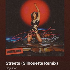 • crawlingback2me got “Streets (Silhouette Remix)” by Doja Cat. +; LINK: https://youtu.be/gN3_iyRLU90?si=8LJ1-Pt-A3VKWeoW
